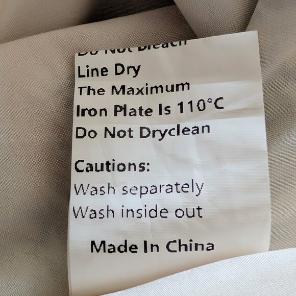 Commense Womens Size L White Allover Colorful Floral Back Zipper Lined Skirt - Picture 9 of 9